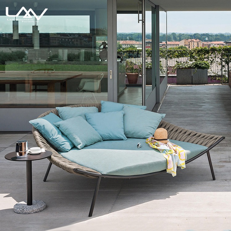 Outdoor Daybed Furniture - Modern Outdoor Garden Weave Rope Day