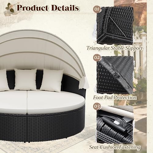 Patio Furniture Outdoor Round  - đánh giá và giá Outdoor Daybed Furniture