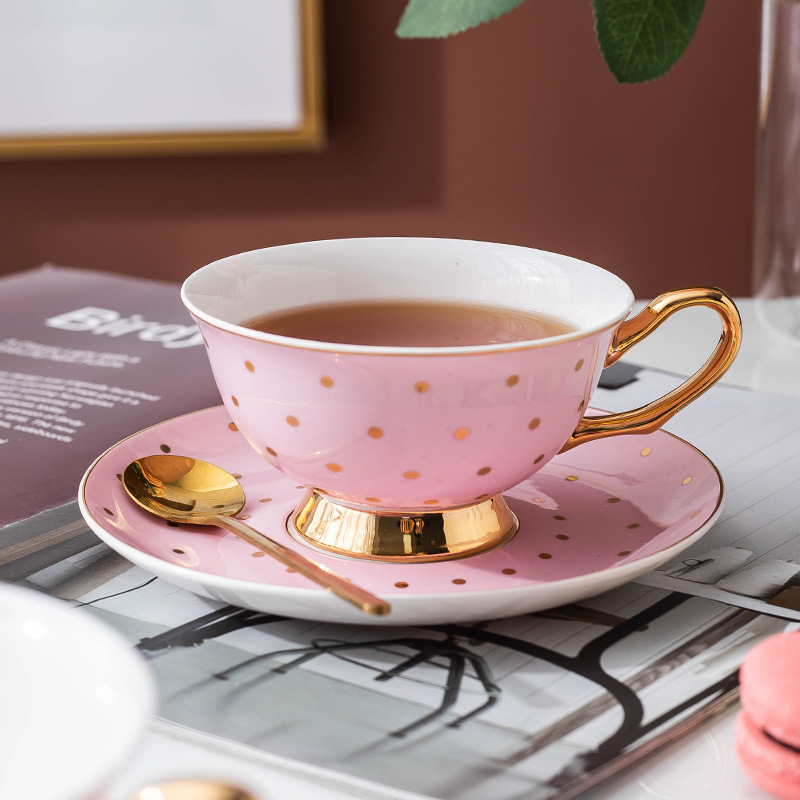 Ceramic Pink Coffee Mugs with  - đánh giá và giá Bistro Table Set