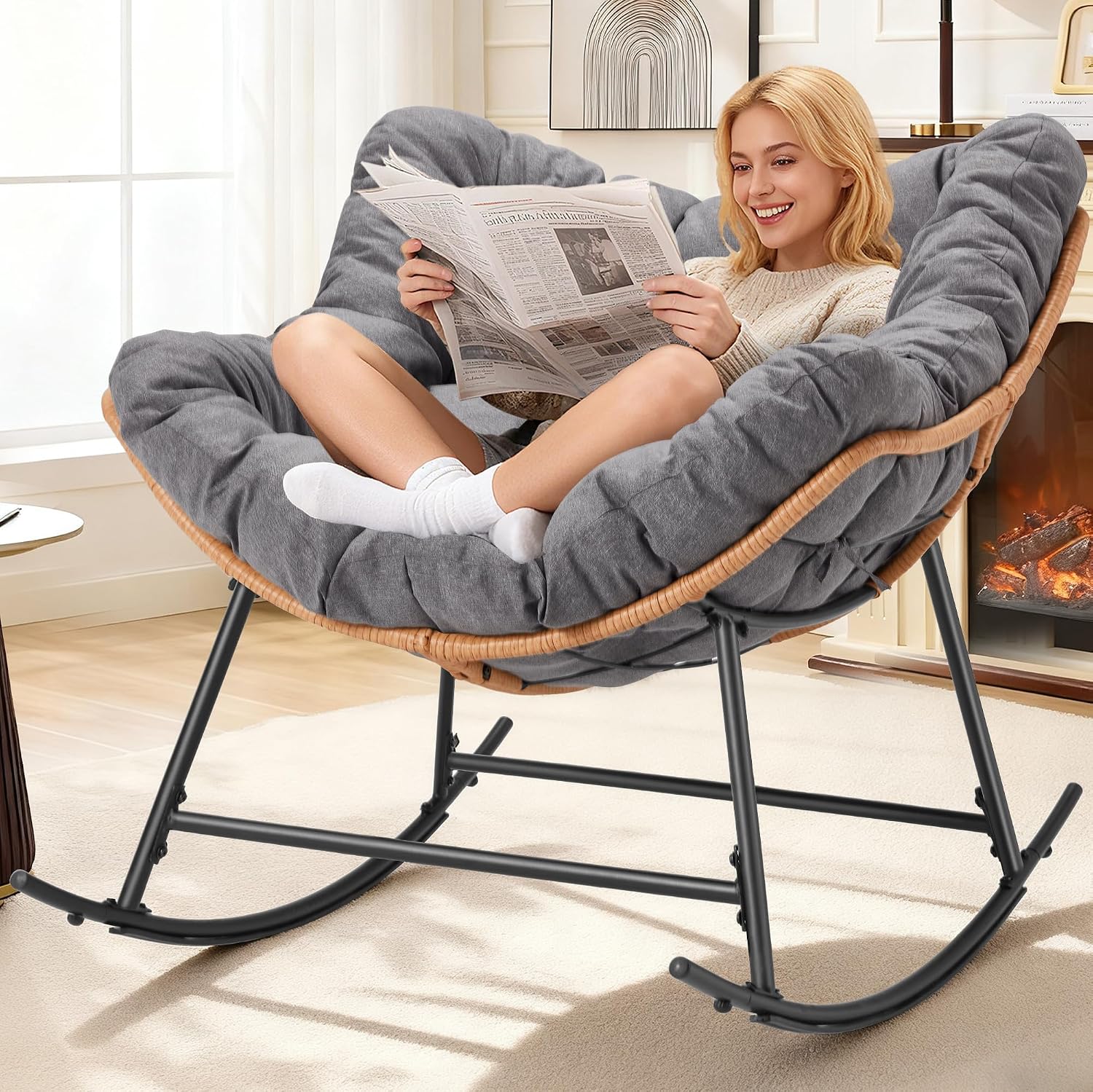 Outdoor Rattan Egg Rocking Cha - đánh giá và giá Outdoor Furniture Egg Chair