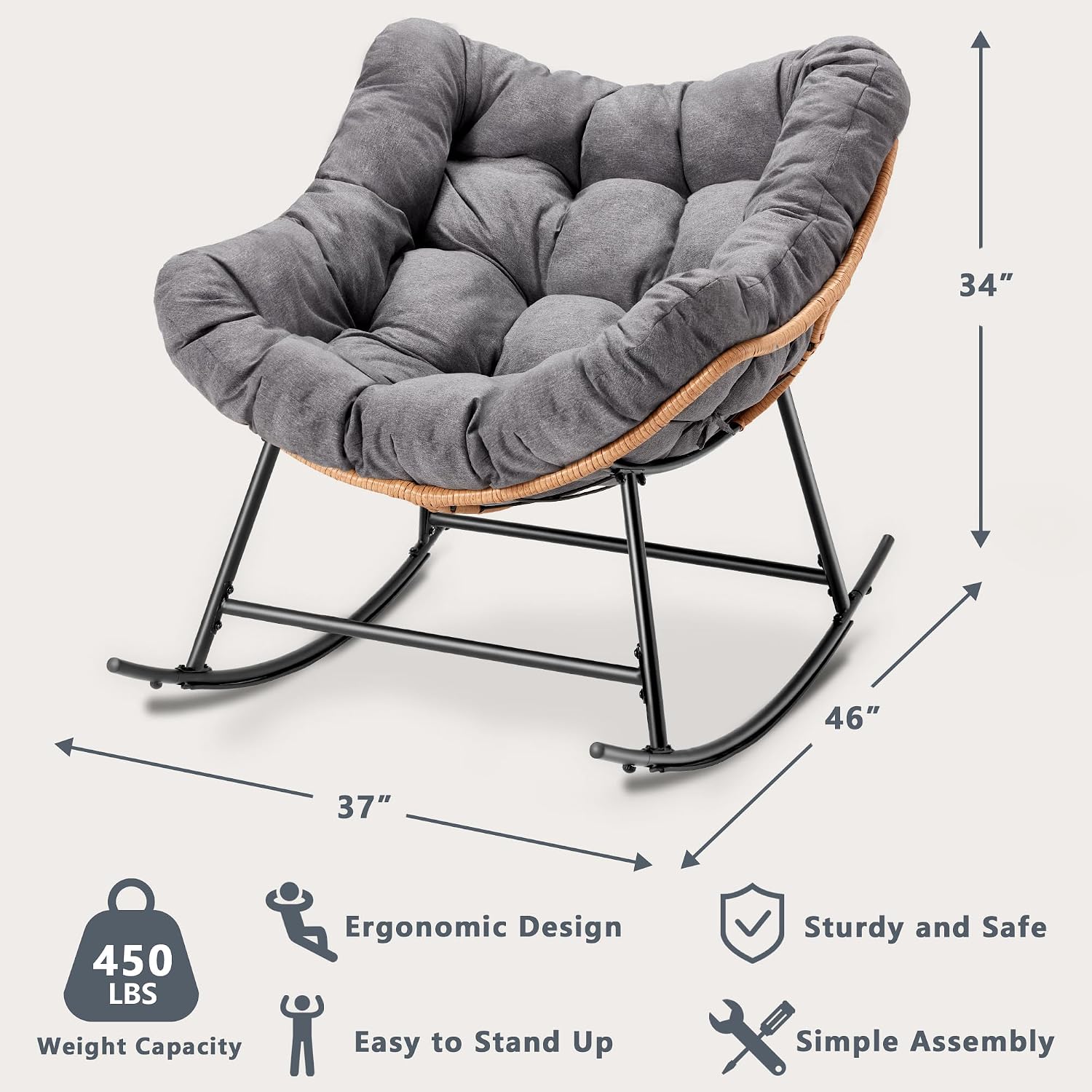 Outdoor Rattan Egg Rocking Cha - đánh giá và giá Outdoor Furniture Egg Chair