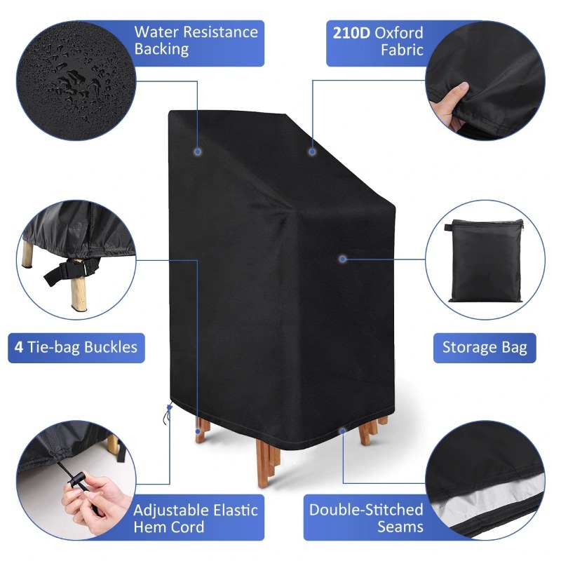 1/2/PCS Stacked Chair Dust Cov - đánh giá và giá Outdoor Furniture Covers