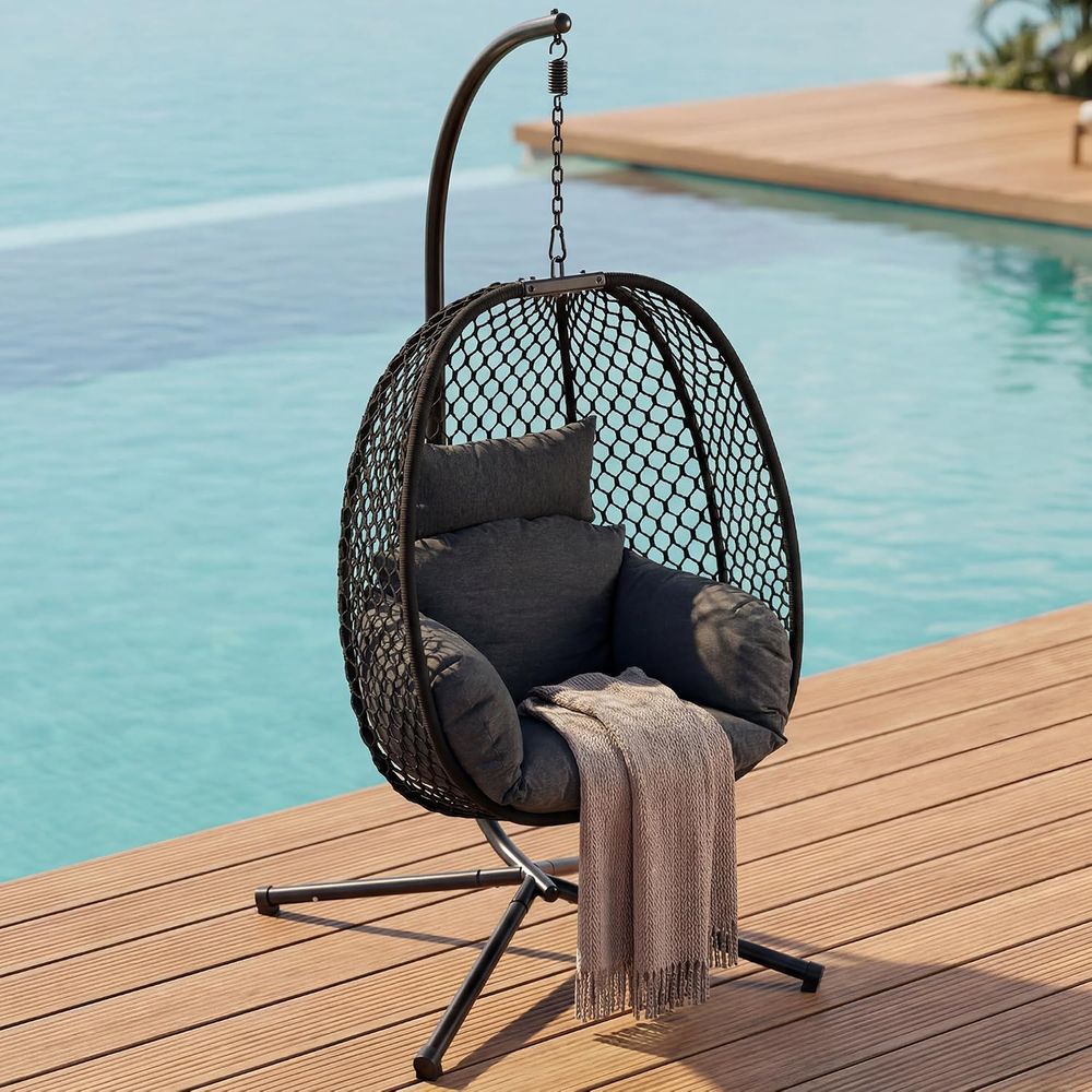 Egg Chair Outdoor with Stand,  - đánh giá và giá Outdoor Furniture Egg Chair