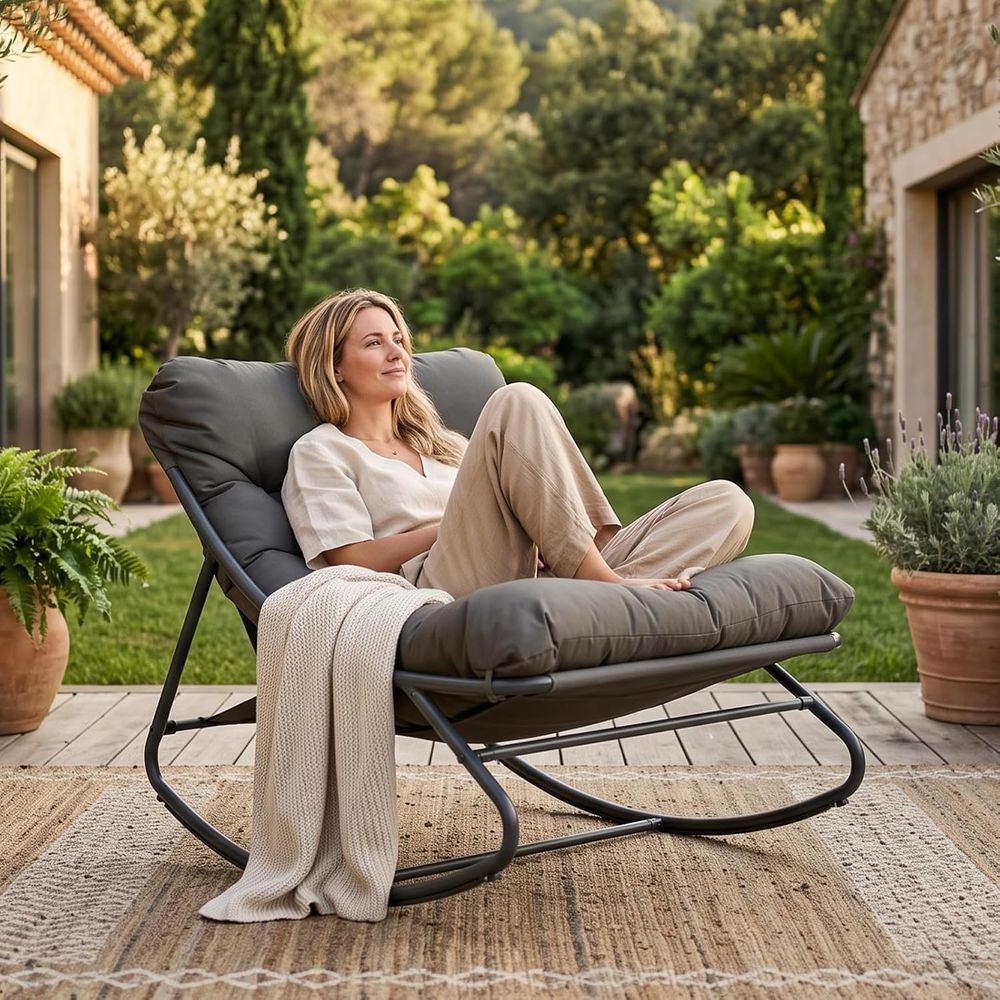 Oversized Papasan Rocking Chai - đánh giá và giá Outdoor Furniture Without Cushions