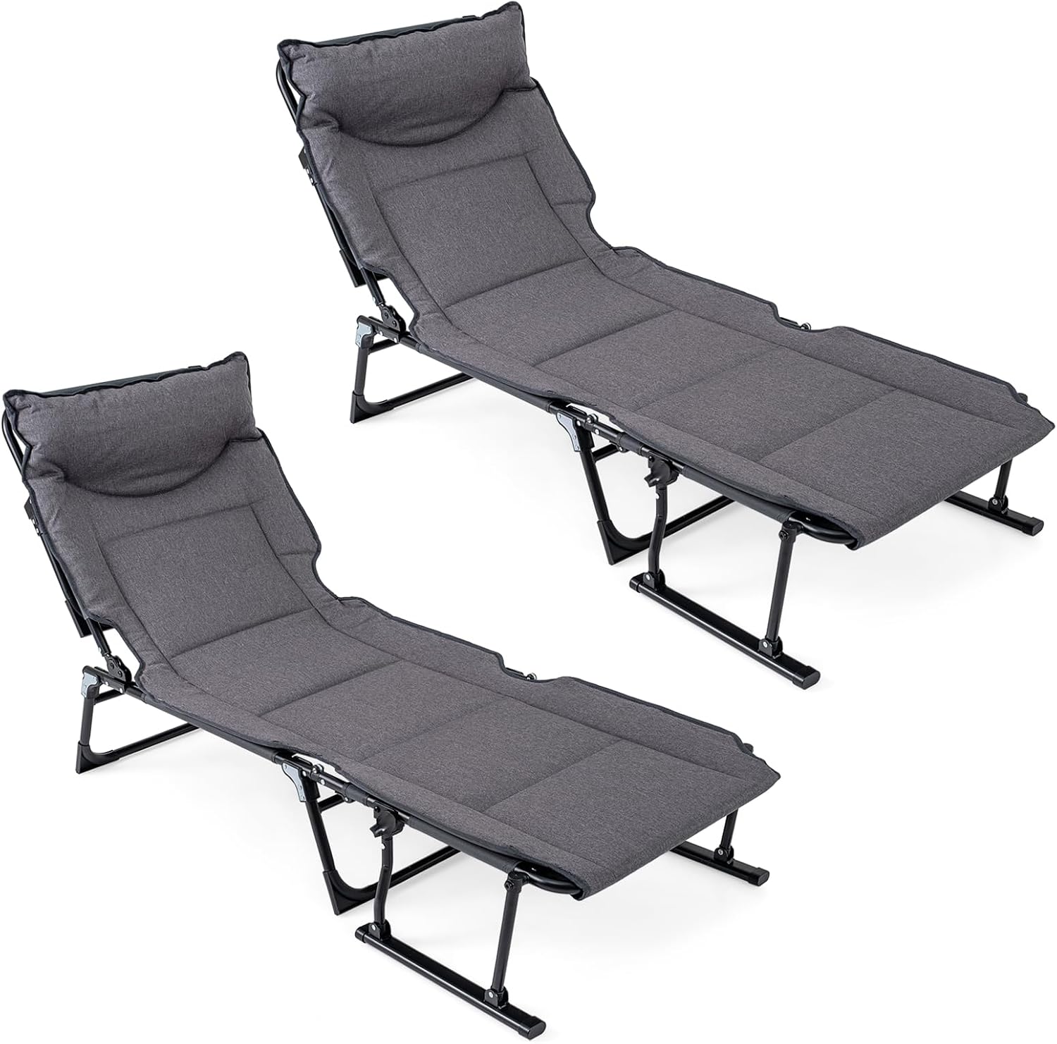 Folding Patio Lounge Chair Set - đánh giá và giá Camping Cot Foldable