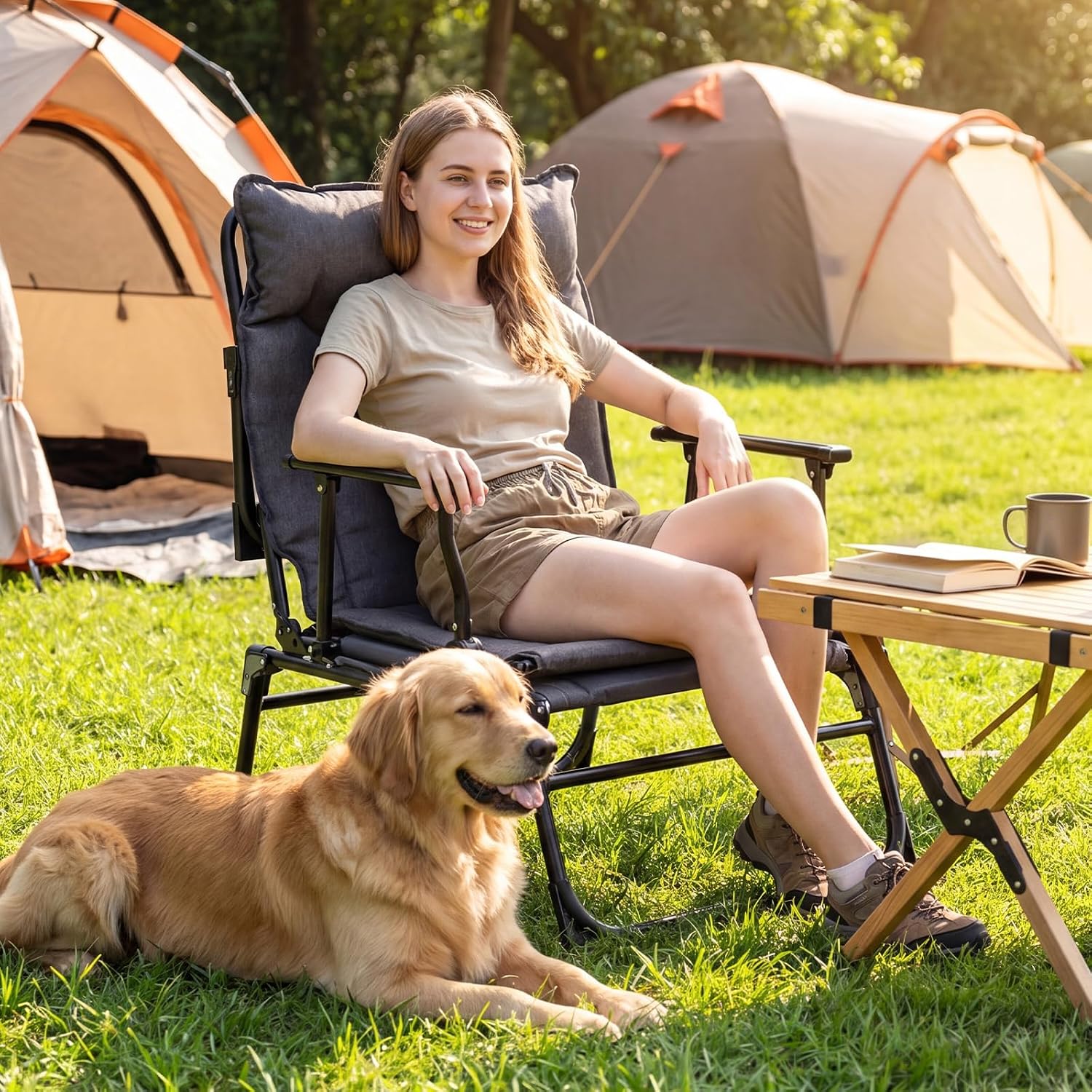 Folding Patio Lounge Chair Set - đánh giá và giá Camping Cot Foldable