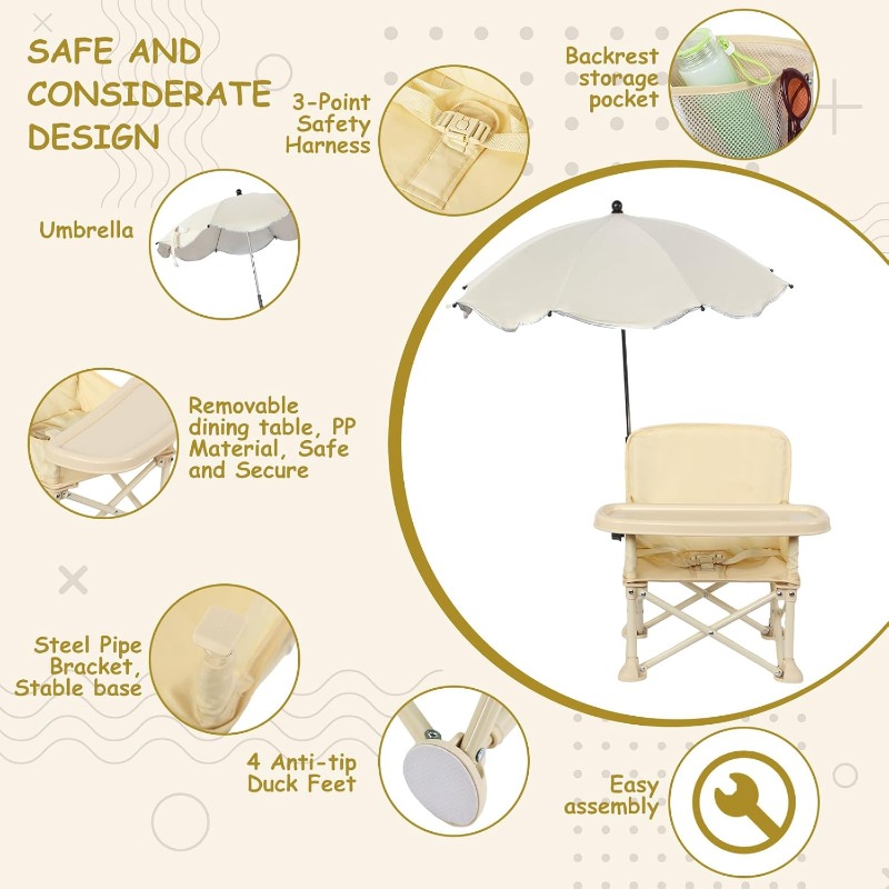 Baby Outdoor Beach Chair with  - đánh giá và giá Bistro Table Set