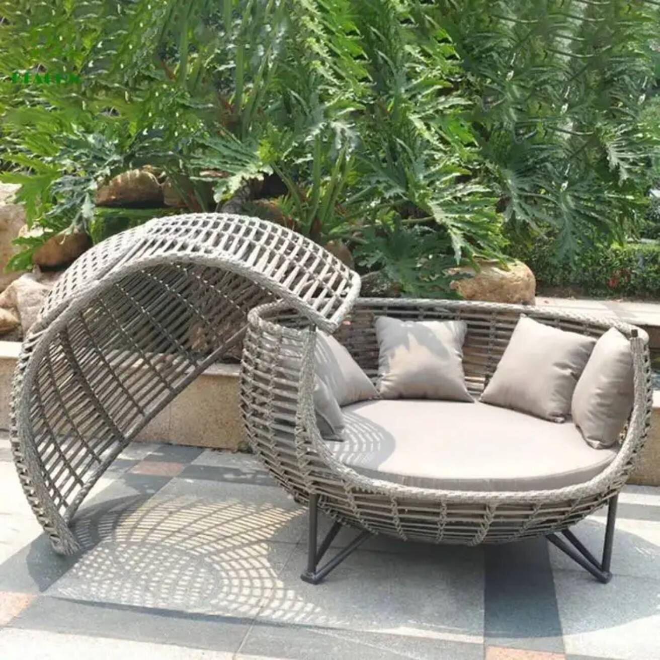 Nordic Patio Canopy Daybed Out - đánh giá và giá Outdoor Daybed Furniture