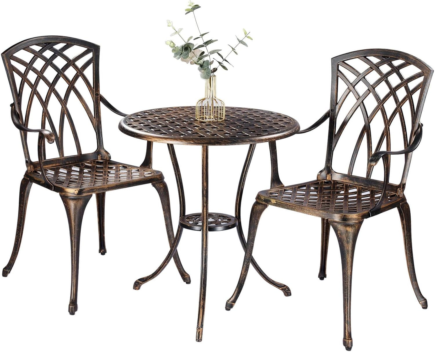Bronze rust-resistant cast alu - đánh giá và giá Bistro Table Set