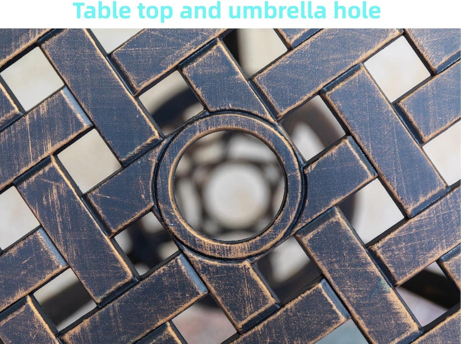 Bronze rust-resistant cast alu - đánh giá và giá Bistro Table Set