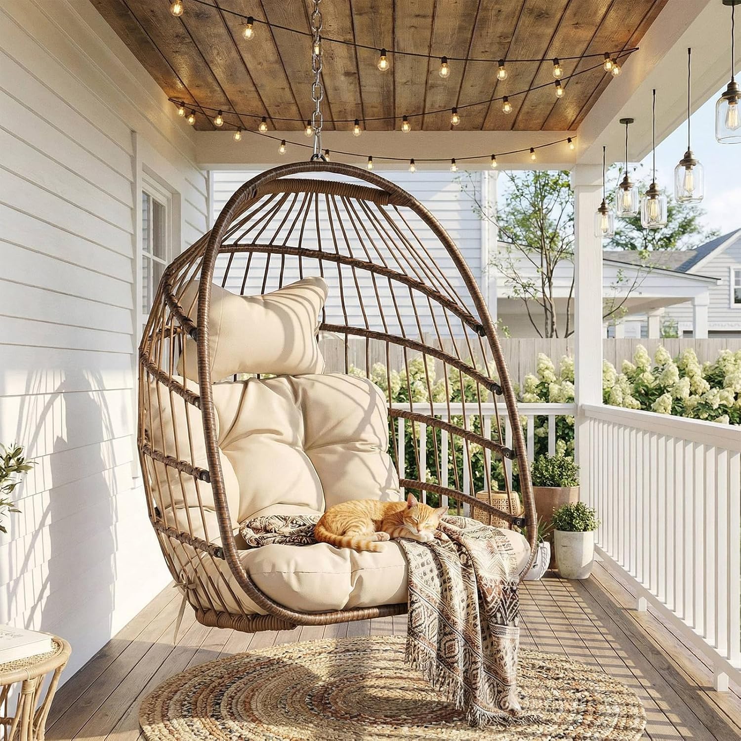 Outdoor Hanging Egg Chair With - đánh giá và giá Outdoor Furniture Egg Chair