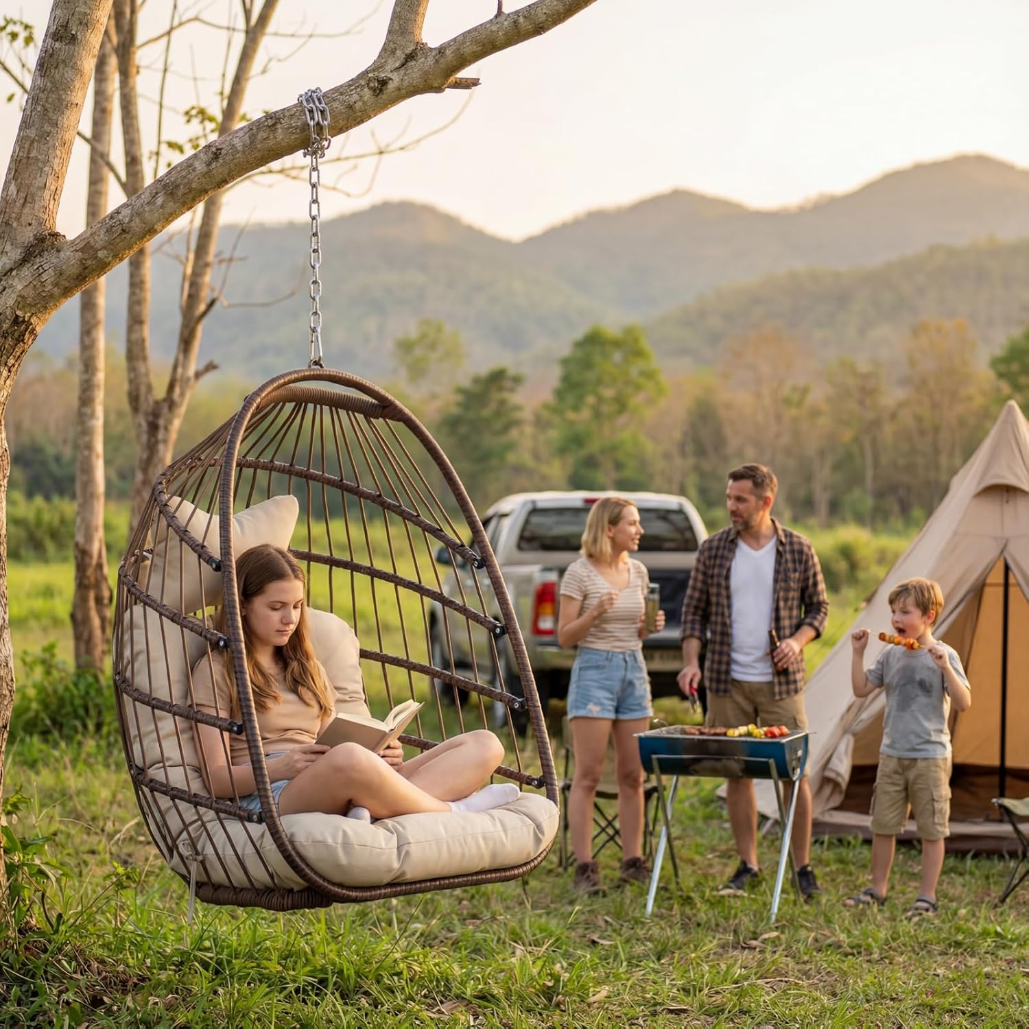 Outdoor Hanging Egg Chair With - đánh giá và giá Outdoor Furniture Egg Chair