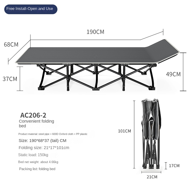 Heavy Duty Folding Camping Cot - đánh giá và giá Outdoor Daybed Furniture