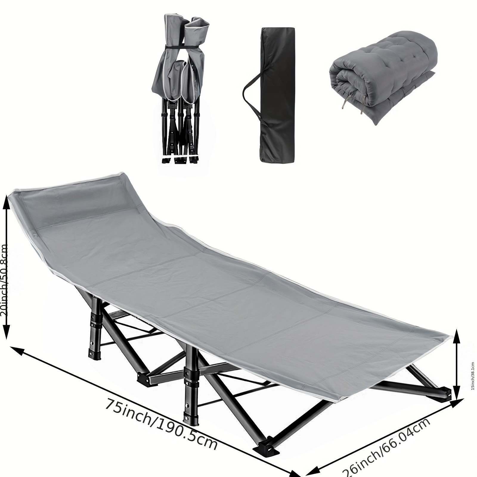 Heavy Duty Folding Camping Cot - đánh giá và giá Outdoor Daybed Furniture