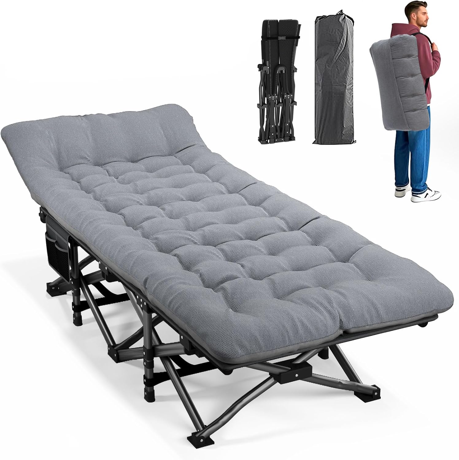 Camping Cot For Adults With Cu - đánh giá và giá Camping Cot Foldable