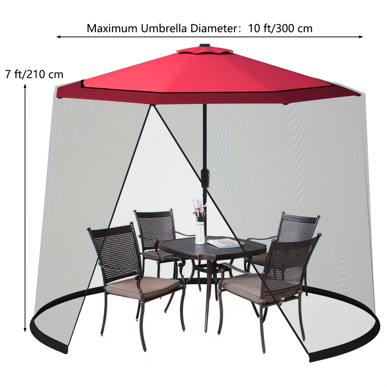 9FT 10FT Patio Umbrella Mosqui - đánh giá và giá Outdoor Furniture Hay
