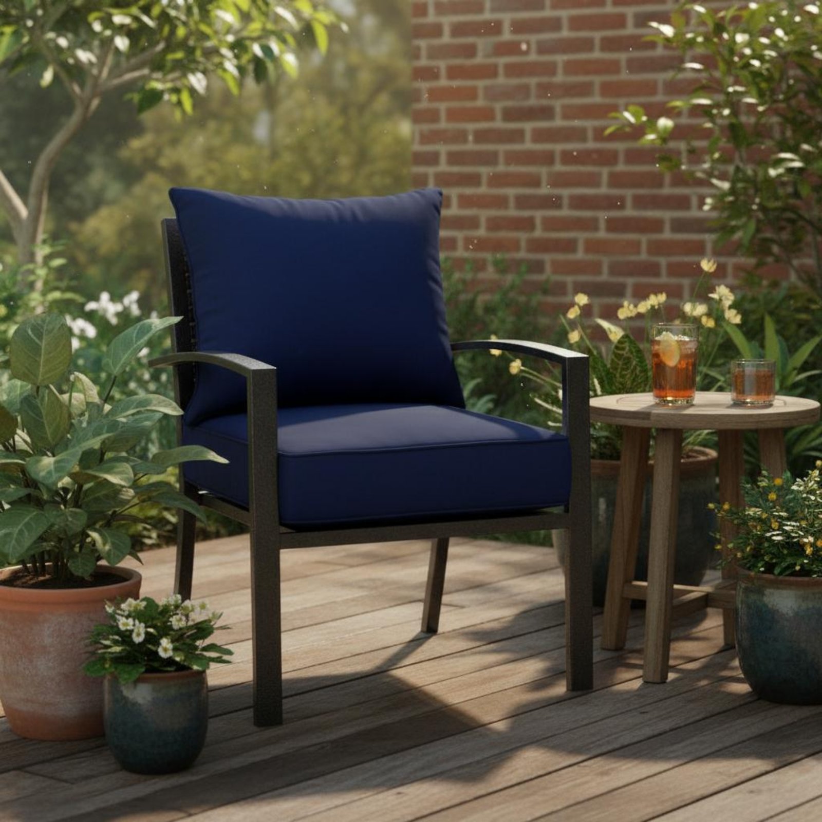 Patio Chair Pad Hidden Closure - đánh giá và giá Outdoor Furniture Modern