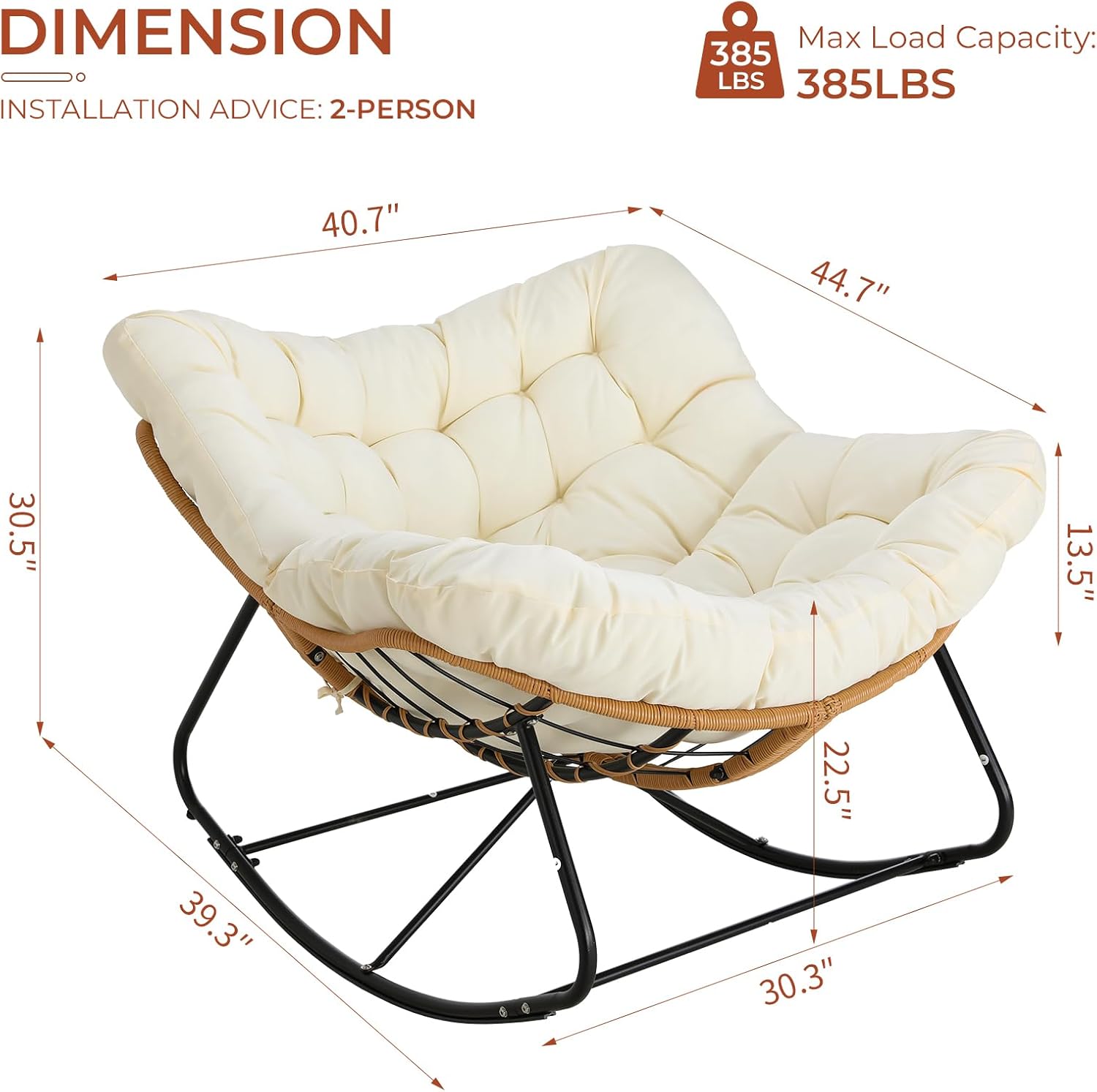 Oversized Outdoor Papasan Rock - đánh giá và giá Outdoor Furniture Egg Chair