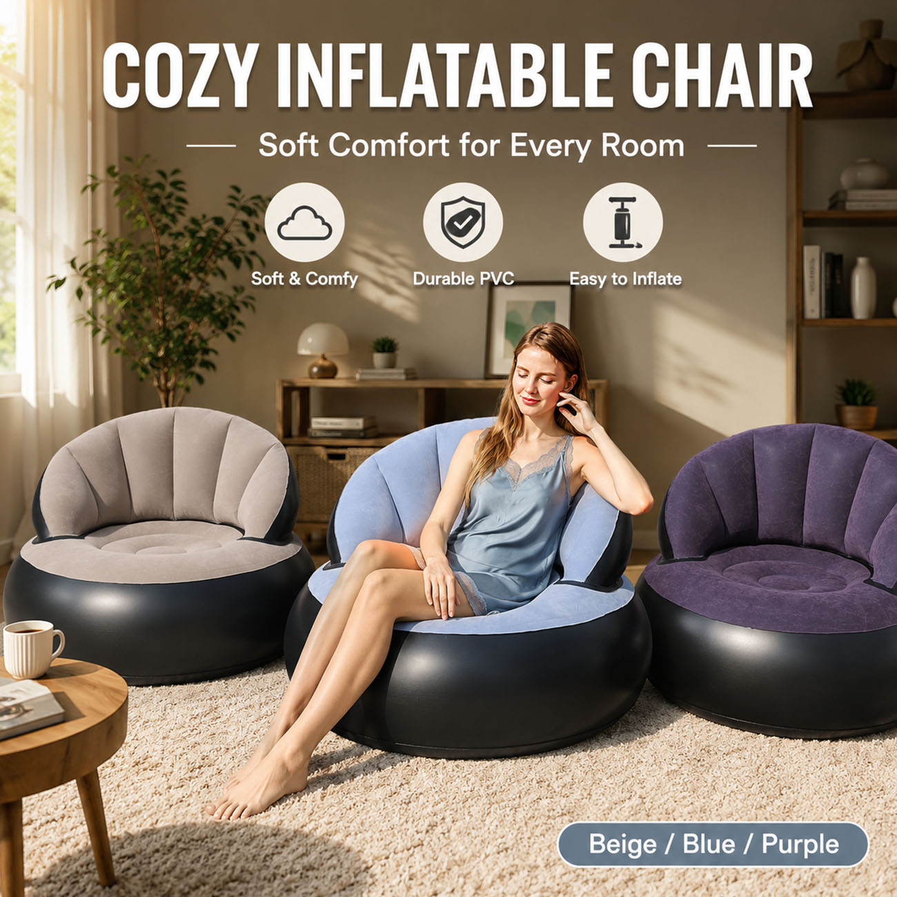 Inflatable Chair for Adults, F - đánh giá và giá Outdoor Furniture Sales