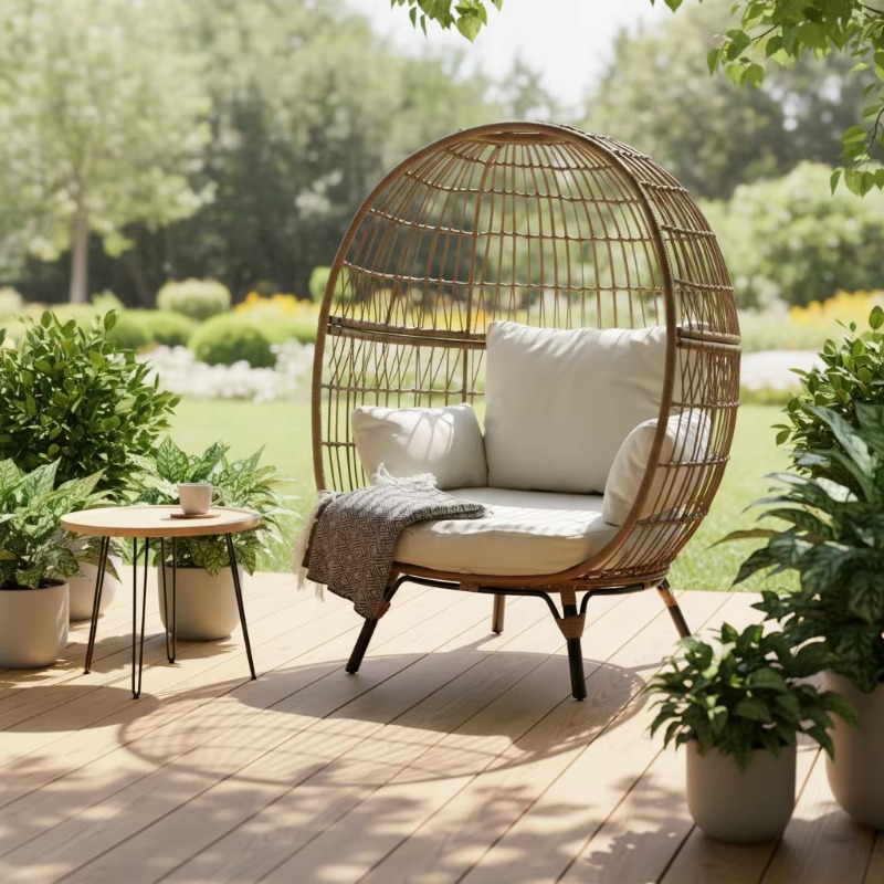 High-quality outdoor wicker ra - đánh giá và giá Outdoor Furniture Egg Chair